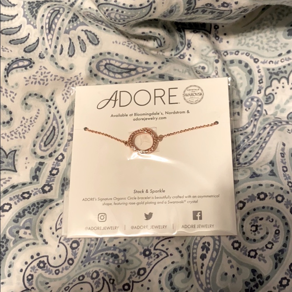 ADORE Organic Circle Bracelet Rose Gold